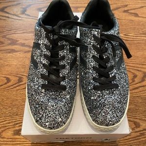 Tretorn Camden5 Silver Multi/Black Glitter 8.5M